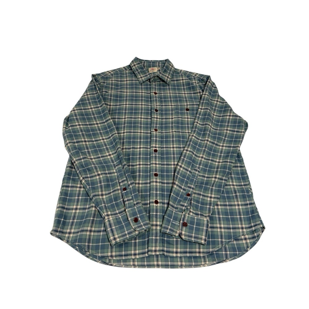Faherty Cotton Flannel Shirt Men's‎ Multicolor Plaid Size XL